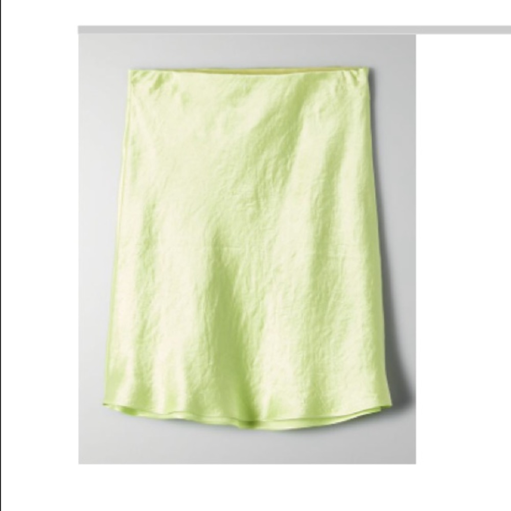 Aritzia Babaton mini slip skirt - neon NWT